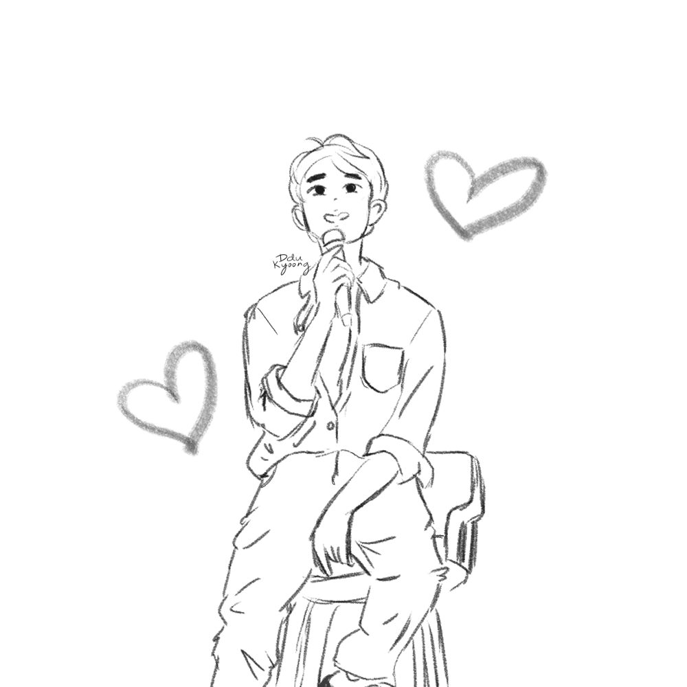 ddukyoong's tweet photo. old sketch #kyungsoo https://t.co/geWDr16SHv