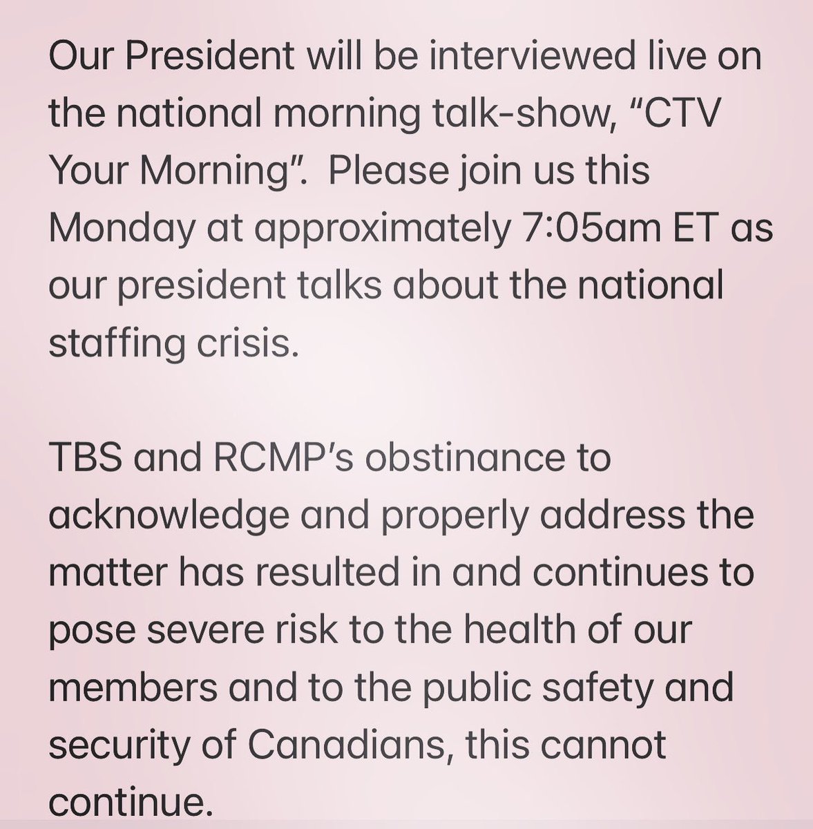 Tune in or set your DVR’s!  
#treasuryboard @treasuryboard #rcmp <a href="/rcmpgrcpolice/">RCMP</a> #rcmp150