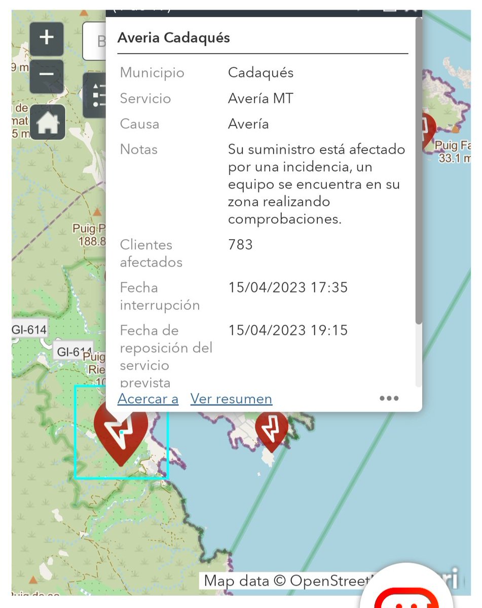 instajuarez's tweet photo. Han passat 13 dies des darrer tall de llum i tota la població de Cadaqués torna a estar sense subministrament elèctric. https://t.co/NICFP1NCbu