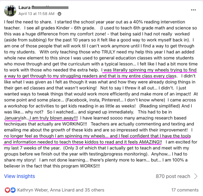 ReadSimplified's tweet image. Teachers who never stop searching for a solution for their struggling readers are the bee&apos;s knees with us!

#Scienceofreading #readingsimplified #SOR