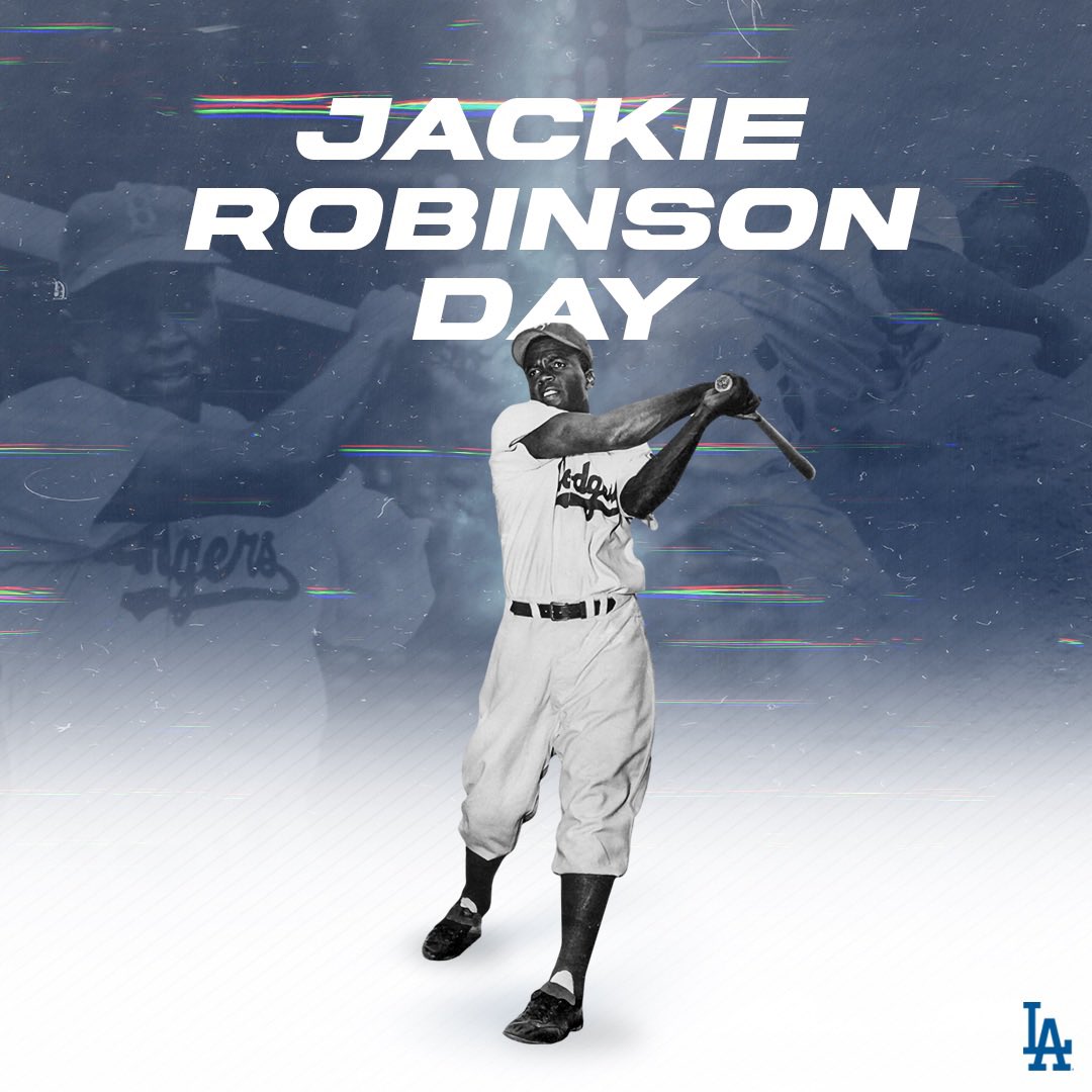 For 42. 

Today, we celebrate the life and legacy of a legend that means so much to our game. Thank you for paving the way, Jackie. #Jackie42