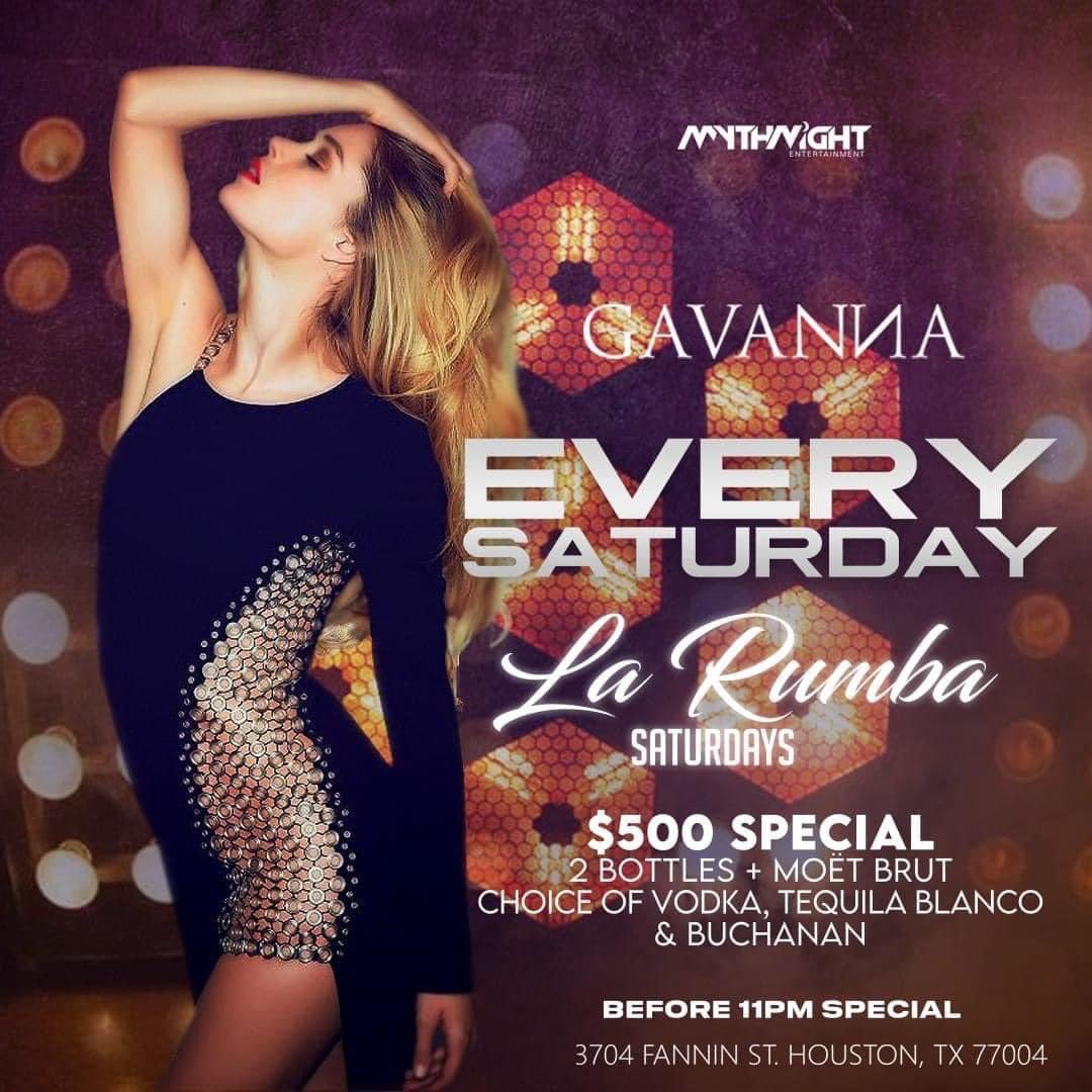 chamito's tweet image. ✨ If you’re a Party-goer, you have to try Gavanna La Rumba Saturday tonight. ✨

$𝟱𝟬𝟬 𝘀𝗽𝗲𝗰𝗶𝗮𝗹 𝗯𝗲𝗳𝗼𝗿𝗲 𝟭𝟭 𝗣𝗠:
2 bottles + Moet Brut 
Choice of Vodka, Tequila Blanco &amp;amp; Buchanan 
gavannanightclub.com/saturday/

𝐕𝐞𝐧𝐮𝐞: Gavanna Nightclub, 3704 Fannin Street Houston,…