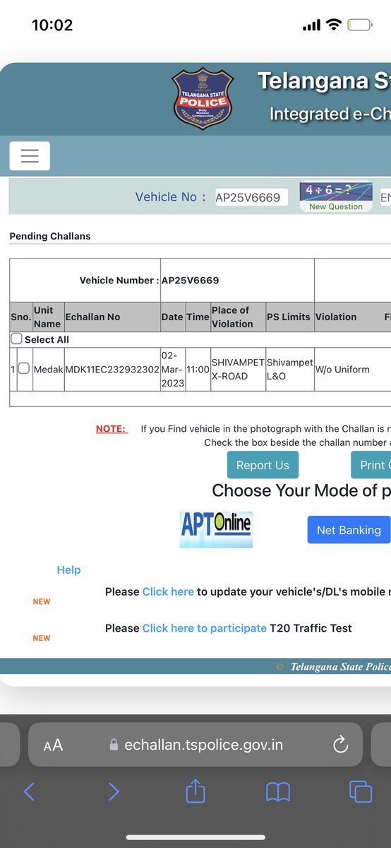 dhorasani's tweet photo. @HYDTP @TelanganaCOPs @KTRBRS 
Traffic police have just become photographers and recovery agents. In a recent incident, our company vehicle has been charged with a challan for no uniform even though our driver was in one. https://t.co/mUyX00RXRO