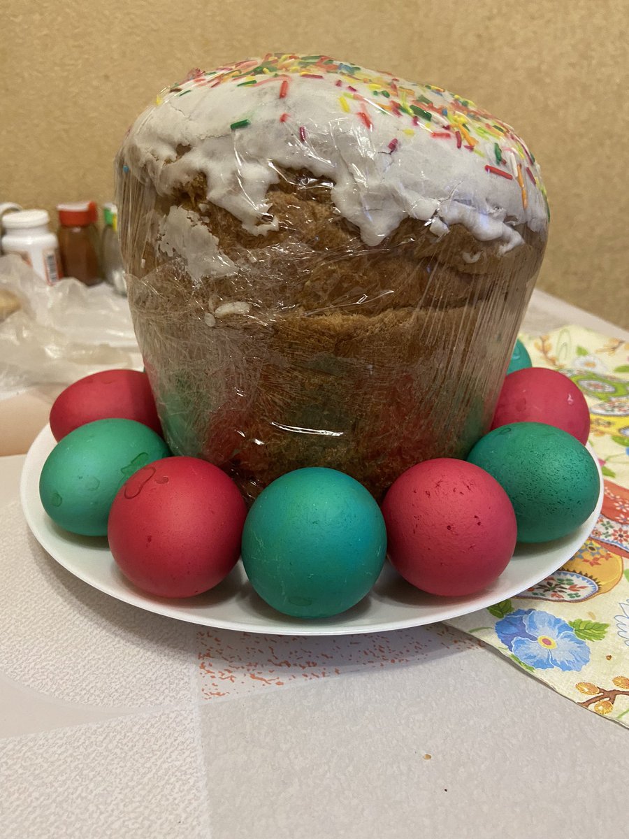 nebheprura64's tweet image. And Orthodox Easter #Easter #ortodox #eastercake #kulich #eggs