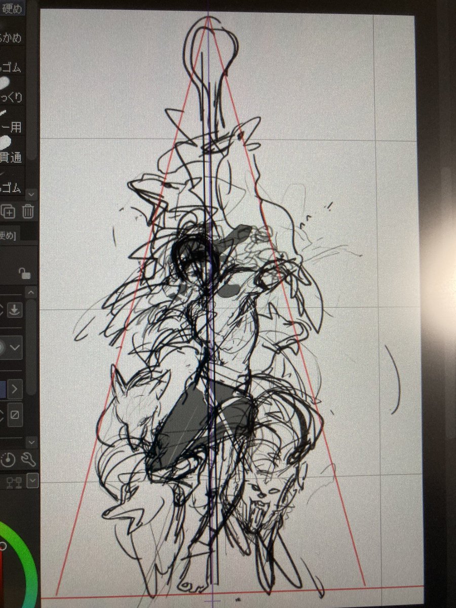 suna_nsk's tweet photo. うきうきでアタリ描いた後にこのジャッカルちゃん描くの自分なんだよなぁと正気に戻るルート https://t.co/6uE1KdmsJ3