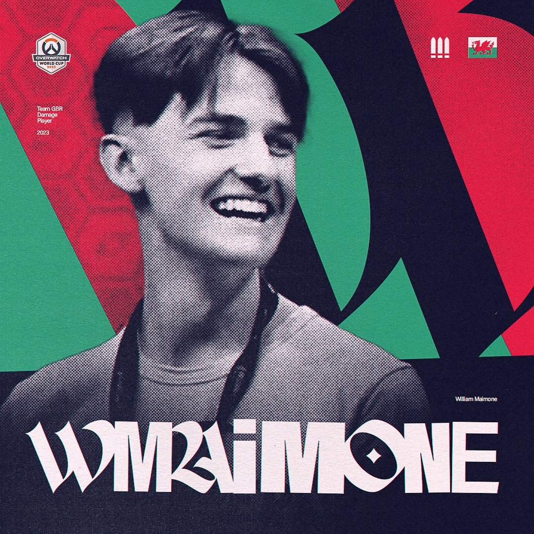 The Welsh terror is ready to prove himself to the world 🏴󠁧󠁢󠁷󠁬󠁳󠁿

We are delighted to welcome <a href="/WMaimone_OW/">Will</a> to Team GBR! 🇬🇧

#RoarAsOne 🇬🇧 #OWWC2023