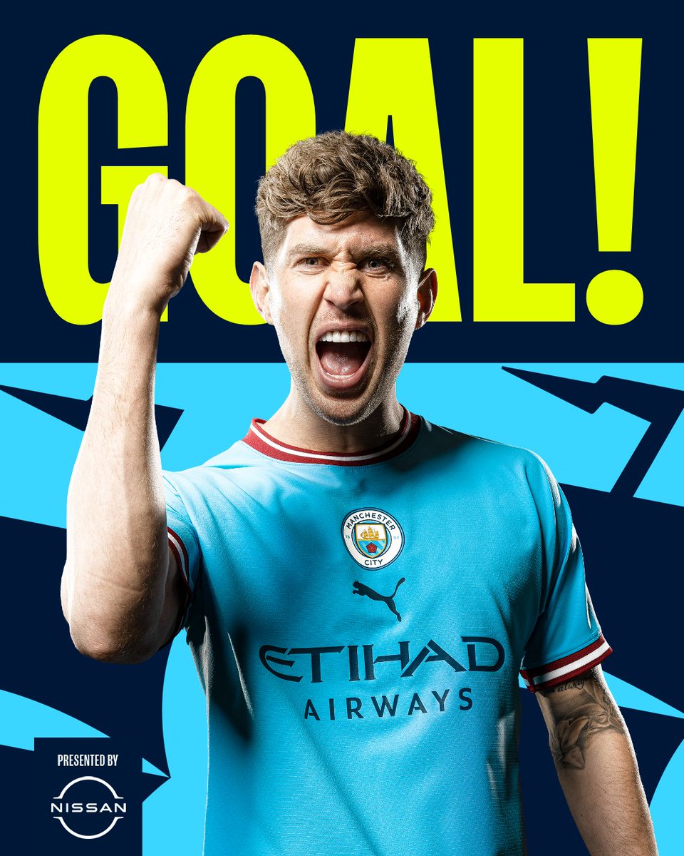 ManCity's tweet photo. STONESYYYYY!!!!

🔵 1-0 🦊 #ManCity https://t.co/WSVDmENLQ4