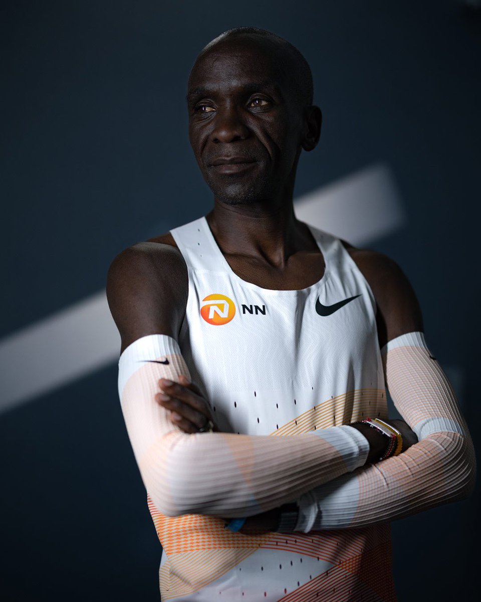 EliudKipchoge's tweet photo. Today is the day that we introduce our new @NNRunningTeam kit to the world. Wearing these colors makes me incredibly proud. 
Together, we run as one. https://t.co/bk5Rq3XRqh