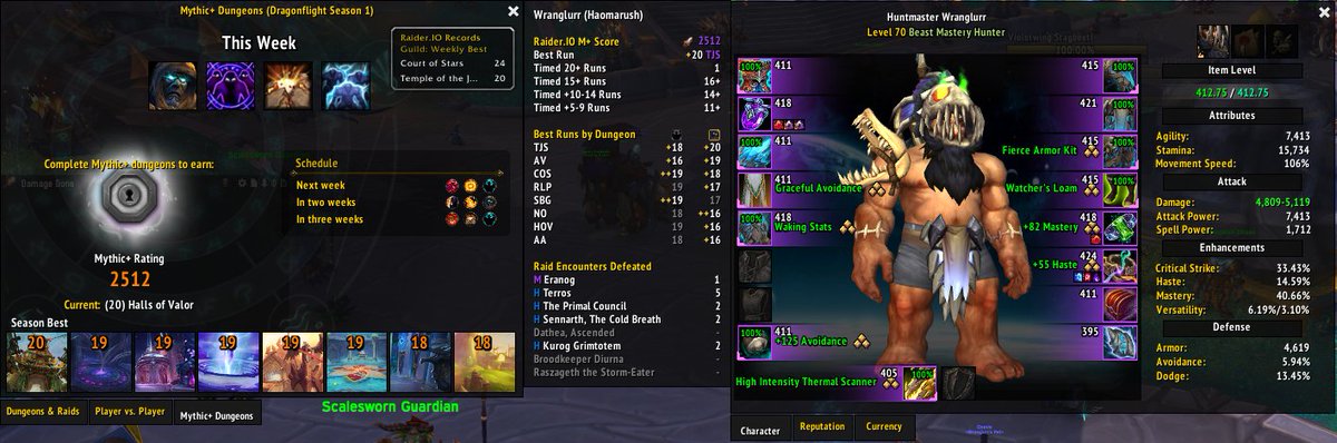 aphishie's tweet photo. I did it! Wranglurr is a keystone hero 100% PUGing.

it was terrible. https://t.co/90cq8RaP2v