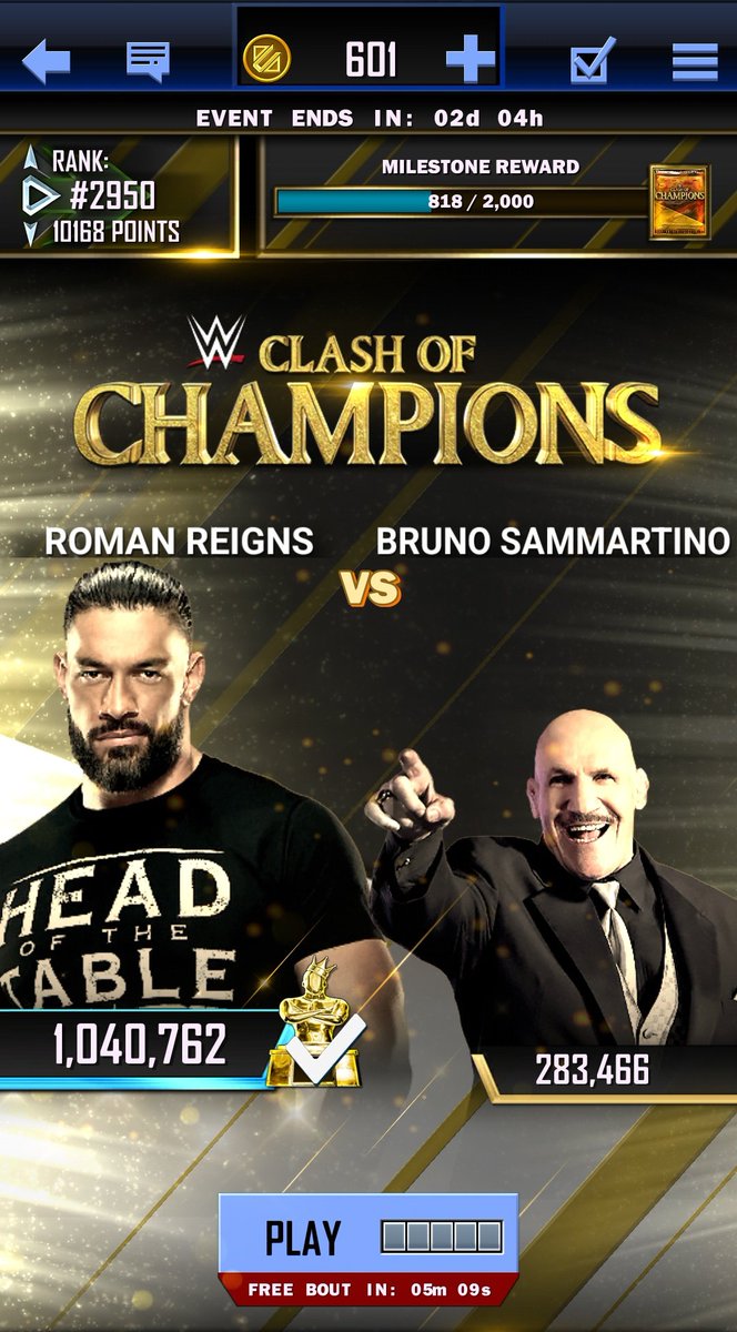 AniketSaurabh's tweet image. #UPDATE #WWESuperCard #nocreditspend #coc