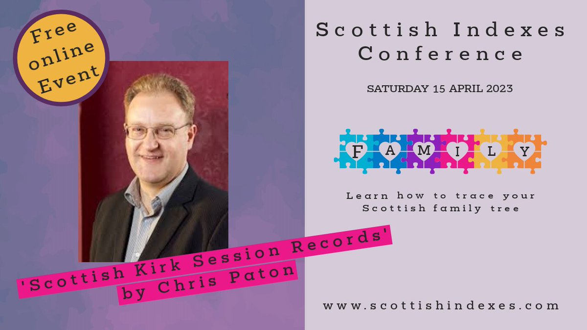 Next up is @GenesBlog looking at an essential resource for Scottish genealogy. #Heritage #FamilyHistory #KirkSessionRecords