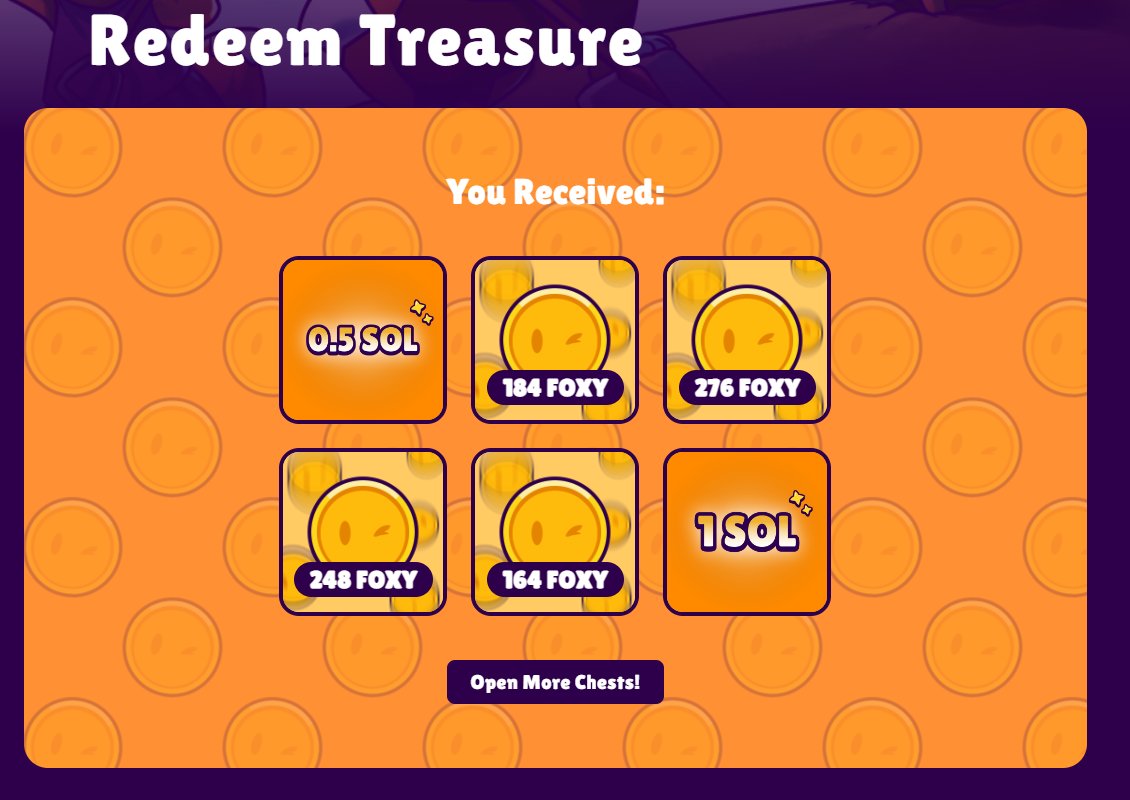 ThoughtsOnNFT's tweet photo. Might have to ping dev, think chests are broken. Rewards too strong. 

@famousfoxfed #FFFMissions https://t.co/qClIbsJzGe