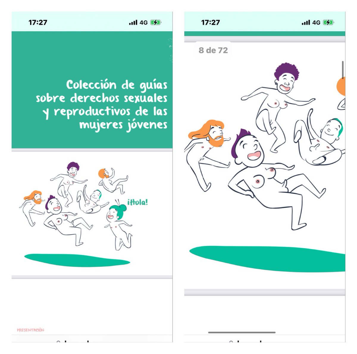 Unaenshock's tweet photo. Ésta es la 💩 q @IgualdadGobCan mete en colegios: “guía sobre dchos sexuales y reproductivos de las MUJERES jóvenes”, protagonizado básicam x HOMBRES, donde los cuerpos  son disfraces y el género, lejos de definición del Conv Estambul, es intercambiable o + import que el sexo https://t.co/GWiJEdIOyW