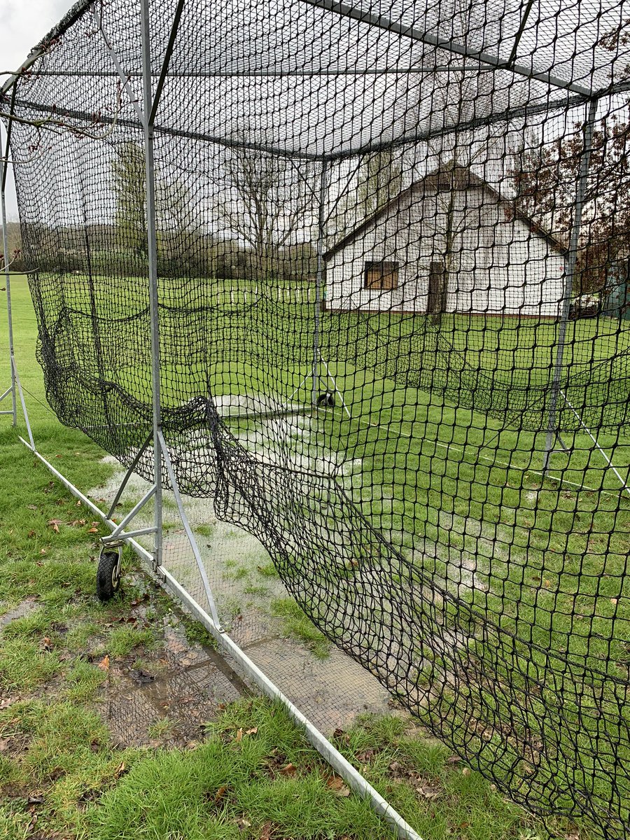 robwatsham's tweet photo. As wet as an otterβs pocket as they say. @stoneinoxneycc due to start the new season in a couple of weeks π€. Meanwhile, bacon sarnies cooked π₯π₯, sight screens and practice nets set up. Bring it on, the mighty #StoneArmy is ready π @ThatsSoVillage https://t.co/oJwhYA9ZiB