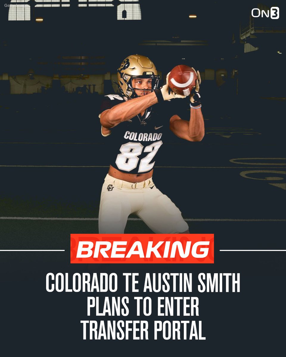 Colorado TE Austin Smith announced plans to enter the NCAA Transfer Portal.

More: on3.com/transfer-porta…