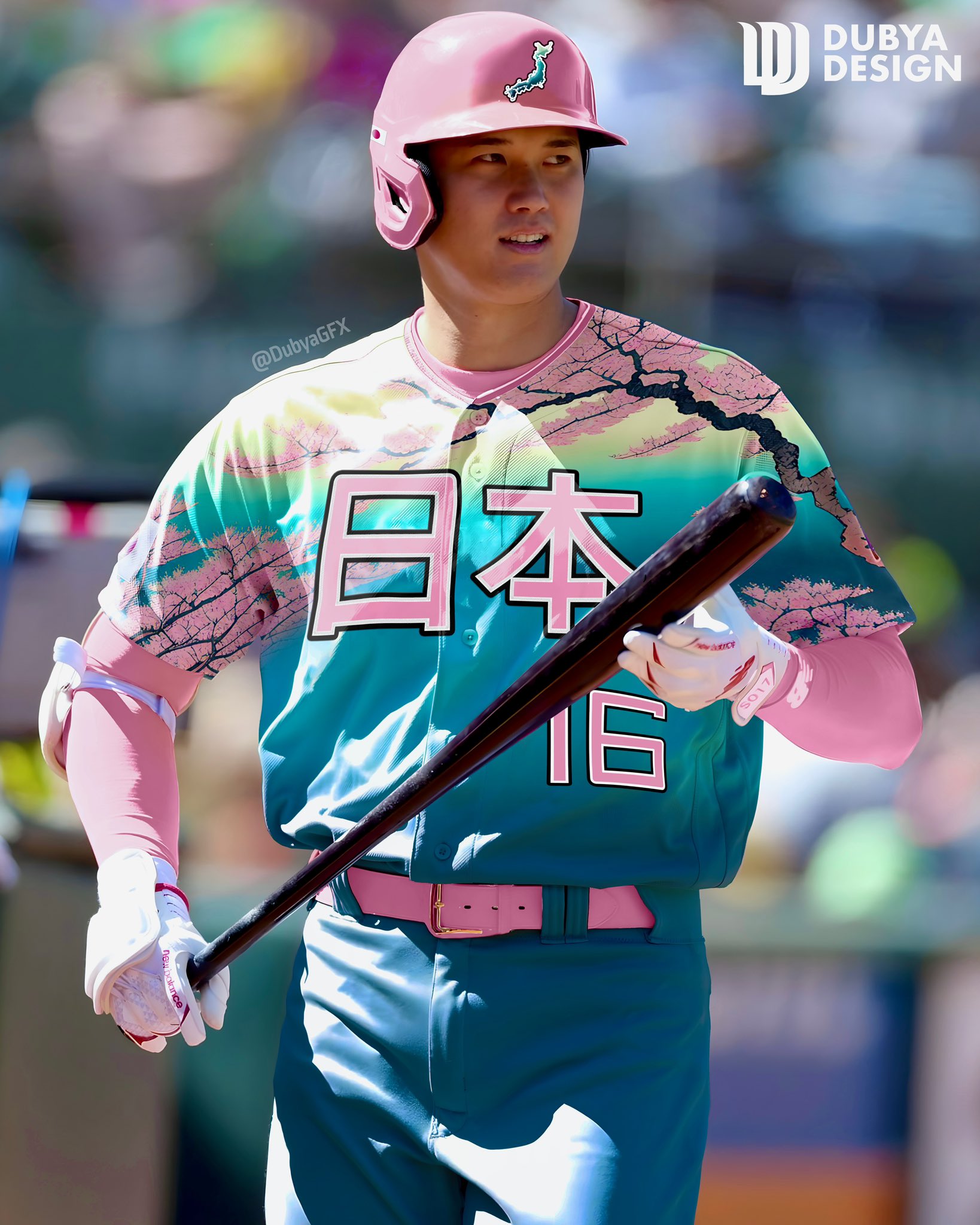 Dubya Design on X: Cherry Blossom uniform concept I made for #WBC team  Japan 🌸 #japan #mlb #baseball  / X