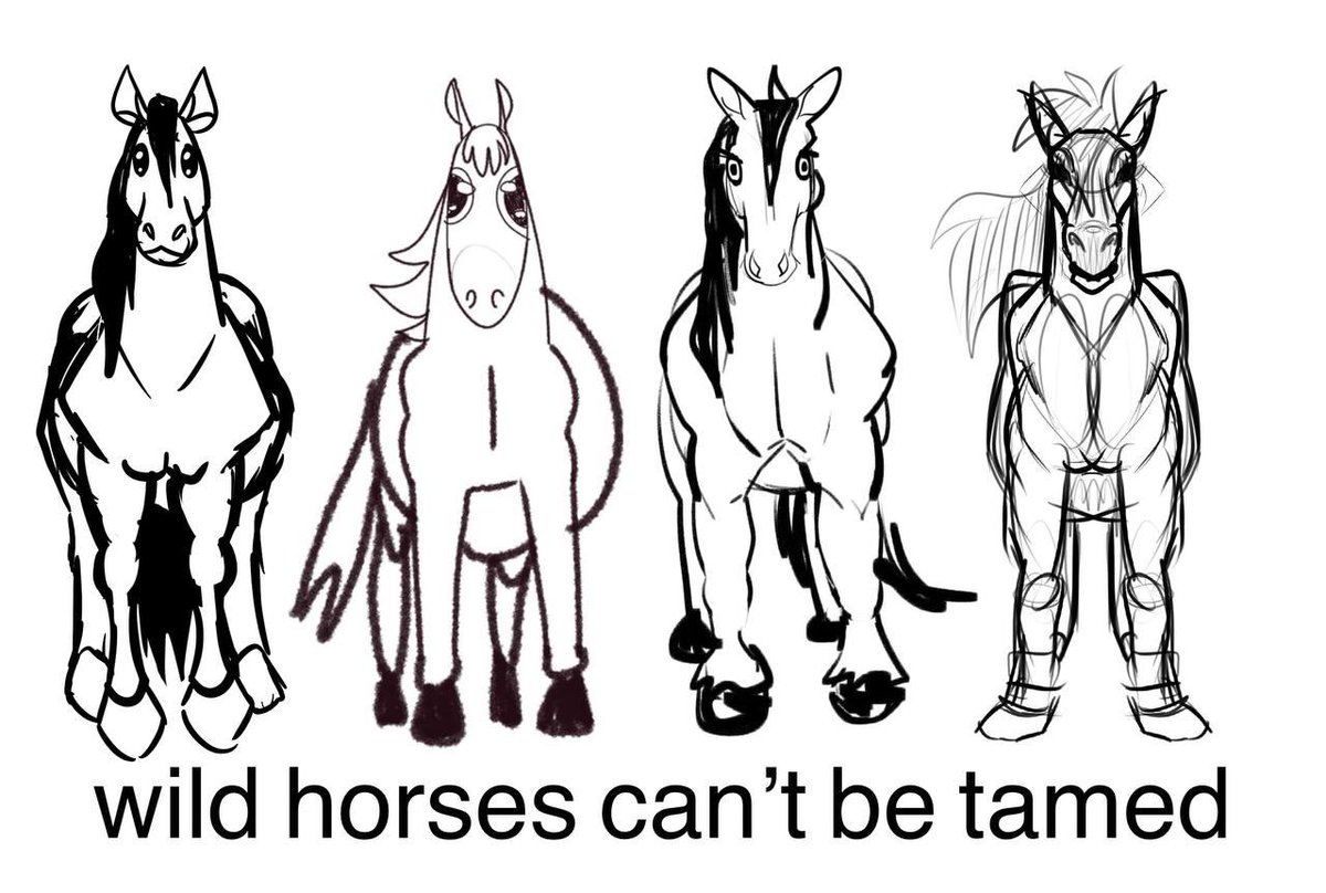 Justpeacheyy's tweet photo. @catfynli Here’s the time @PossiblySeyton asked our group chat to draw a front facing horse from memory https://t.co/VsiO9ujUCm