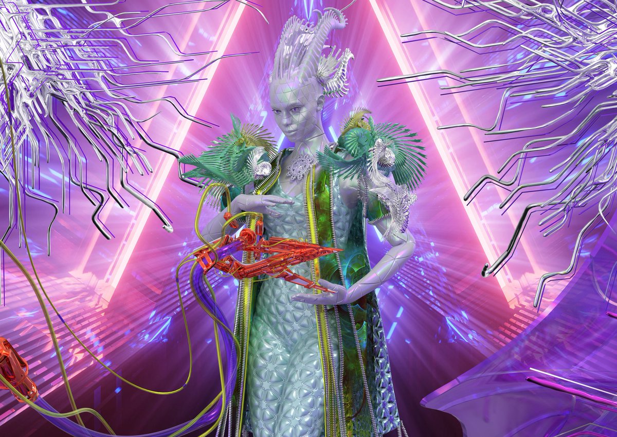 Semenenko_DGTL's tweet photo. My experiments with a cover for a musical event by Ukrainian musician Ollie Molfarsky and French musician Arure

#fashionconcept #art #digitalart #digitalclothers #3dart #3ddress #Blender3d #clo3ddesigner #3dtexture #nftfashion #clo3dgarment #nftart #3dworking #3dgarment https://t.co/kLN2gVoh0p