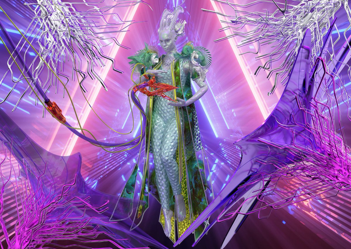 Semenenko_DGTL's tweet photo. My experiments with a cover for a musical event by Ukrainian musician Ollie Molfarsky and French musician Arure

#fashionconcept #art #digitalart #digitalclothers #3dart #3ddress #Blender3d #clo3ddesigner #3dtexture #nftfashion #clo3dgarment #nftart #3dworking #3dgarment https://t.co/kLN2gVoh0p