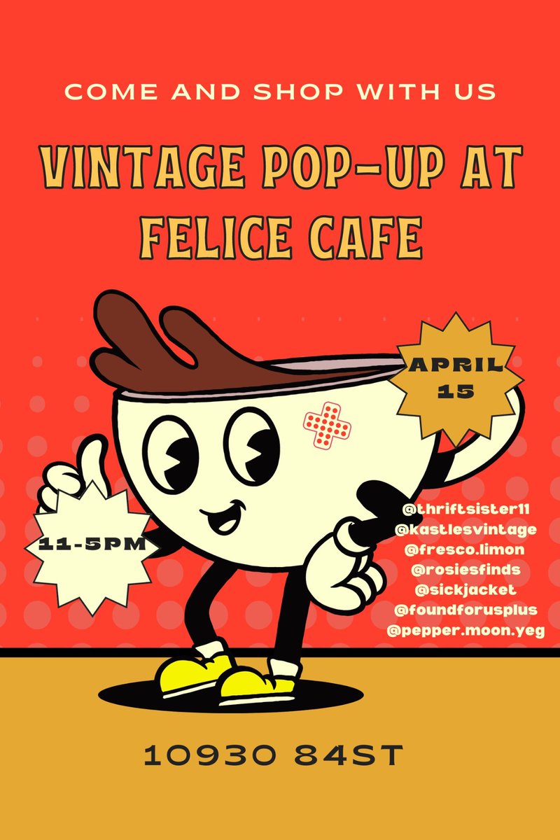 It's Vintage Market day! Starting in 5 minutes, local vendors are taking over our main room with really timeless and fashionable clothing. If you're looking for something to do on this brilliant Saturday, come shop until 5pm!
#yeg #vintage #vintagestyle