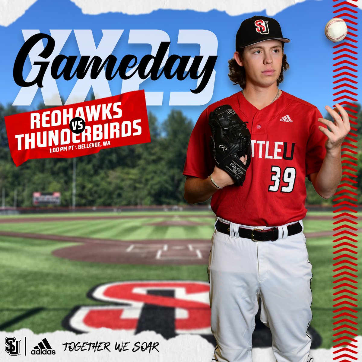 No better way to spend a Saturday than by catching some Redhawk baseball

🆚 British Columbia Thunderbirds
📍 Bellevue, Wash
🏟 Bannerwood Park 
⏰ 1pm PT
🎟 goseattl.eu/43yrPEB
📺 goseattl.eu/3SKJHqW
⚾️ #TogetherWeSoar