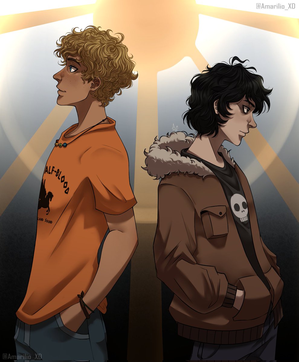 ☀️ Day and Night 🌘

#PercyJackson 
#heroesofolympus
#pjo #Solangelo