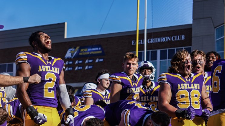 After an awesome junior day visit to Ashland I’m honored to have picked up an offer from the Eagles. Thanks to <a href="/coach_geiser/">Doug Geiser</a> , <a href="/JimCordle63/">Jim Cordle</a> , and <a href="/coach_kauffman1/">Trent Kauffman</a>. <a href="/Coach_Franke/">Josh Franke</a> (Go Eagles 💜💛🦅)