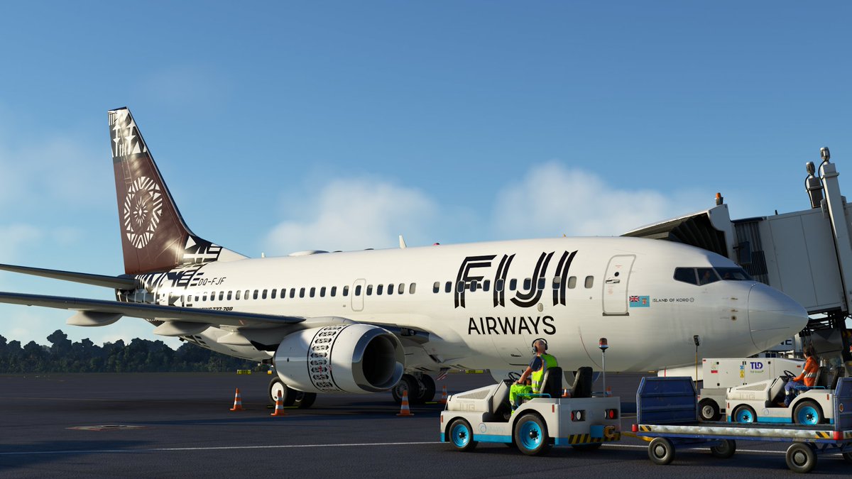 Mercian87's tweet photo. En Route to Beautiful Fiji!!! #Fiji #MSFS #Sim #737 https://t.co/S2MGLFs1IL