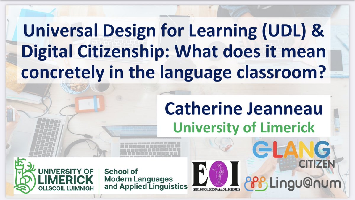 Many thanks to <a href="/alcalaidiomas/">eoialcala</a> for the invitation to present how the <a href="/Linguanum_eu/">Lingu@num</a> project productions can help in implementing #UDL principles in the language classroom. Well done to the whole team for your engagement during the training, it was really enjoyable.#erasmusplus