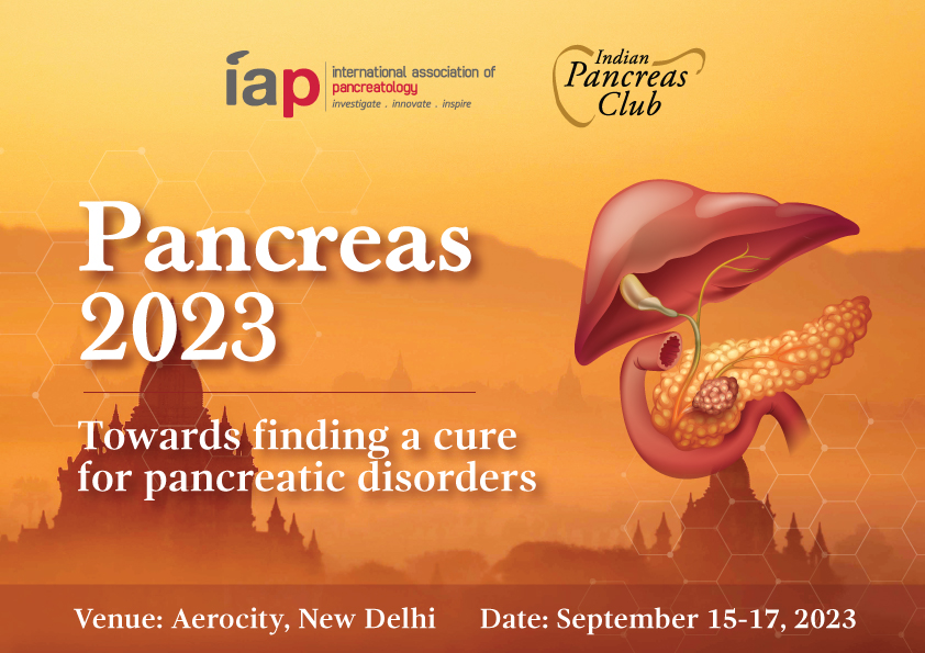 The Indian Pancreas Club in association with the International Association of Pancreatology is back with biggest Pancreas fest PANCREAS 2023 !!!!!! Block your dates- 15th-17th SEPTEMBER, 2023, Aerocity, New Delhi