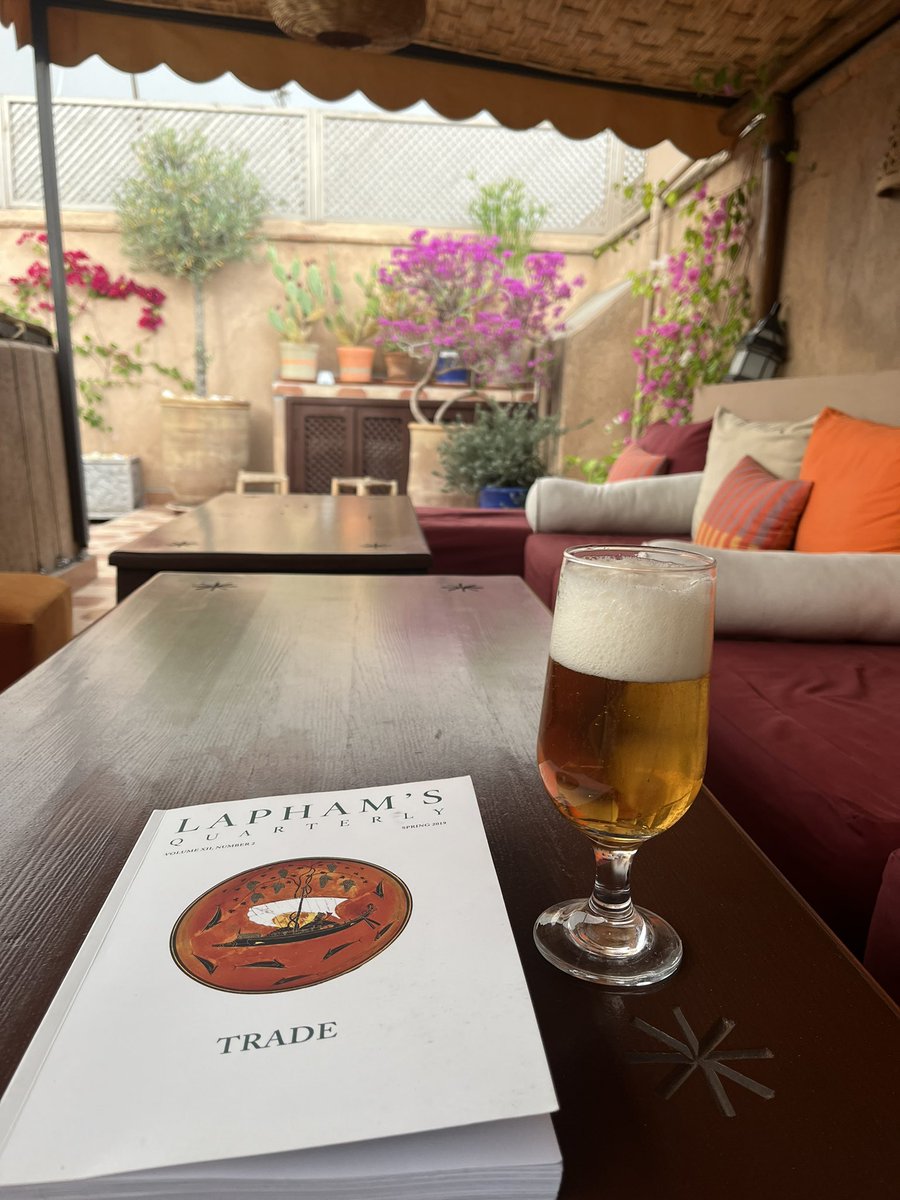 gupta_vikram's tweet image. Long vacay, caught up on some reading. Both Lapham‘s Trade issue and Superforecasting offer great insights.
So long Morocco.