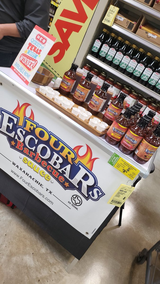 FourEscobars's tweet photo. Hello @CityofMcAllen We are at the H-E-B on Trenton and 10th. Come on by and #getsauced. @HEB https://t.co/RsBXa1UyQh