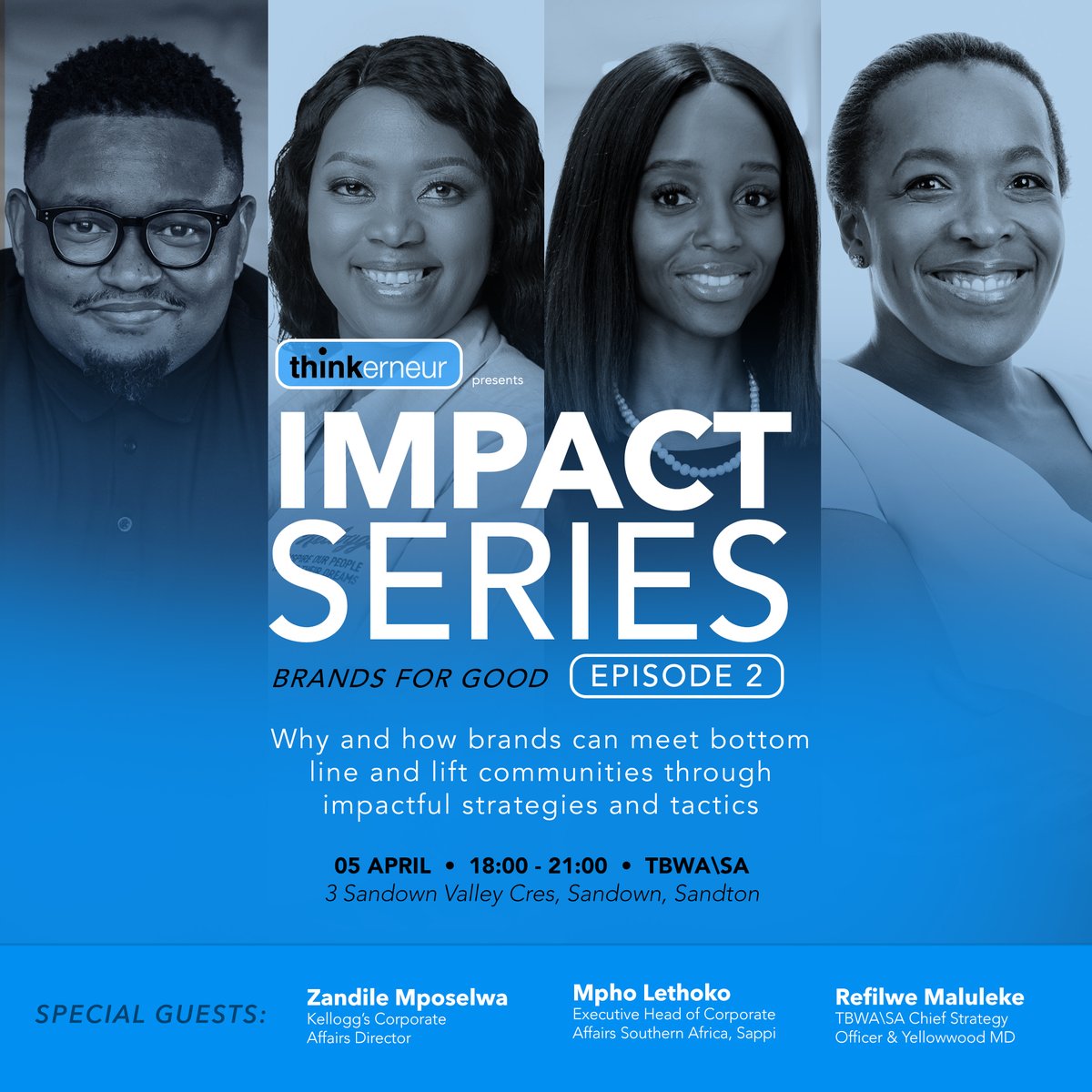 THINKERNEUR IMPACT SERIES: Read all about it

An incredible Ep.2 of the Thinkerneur Impact Series - "Brands For Good" #Thinkerneur #BrandsForGood #SocialImpact #ImpactSeries cc <a href="/misogob/">Bogosi Motshegwa</a> 

businesstechafrica.co.za/entrepreneursh…