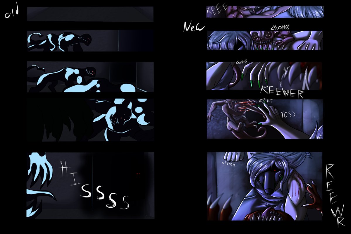 lunashadowbane's tweet photo. When your upping the quality to the older pages.

#comic #neoz #webcomic 
#beforeandafter https://t.co/9qTK19wIUu