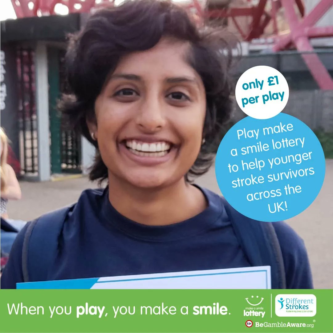 diffstrokes's tweet photo. We provide essential support to younger stroke survivors. But, we need YOUR help to make sure we can continue to provide these services in the future.
You can play make a smile lottery to support us - find out more https://t.co/9QMCB1Urwe
#makeadiference #makeasmilelottery https://t.co/bRYrLPJUXF