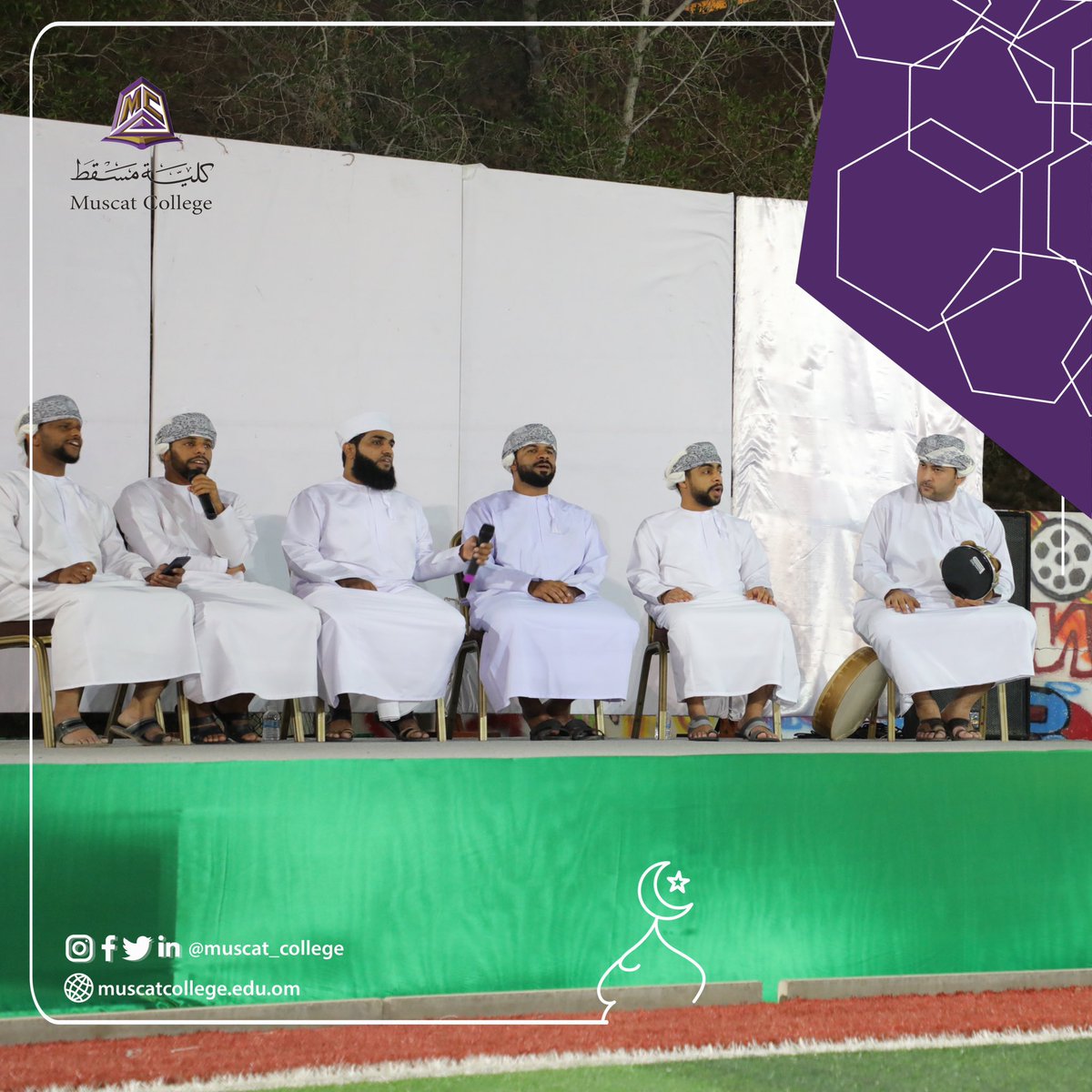 muscat_college's tweet photo. مقتطفات من برنامج الإفطار الجماعى وتجمع الخريجين #كلية_مسقط #bemuscat #mucsat_college https://t.co/jJpESXa3Lp
