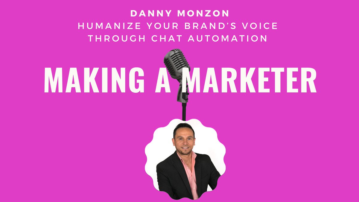 MakeAMarketer's tweet photo. Chat can be VERY UN-human, no? On this ep. of #MakingAMarketer guest @dannymonzontv does a great job of helping us understand we need to humanize chat automation. Listen as @meganpowers &amp; @jencoleICT have a fun &amp; insightful convo
🎙️https://t.co/J6uZKhiiGb
#ChatAutomation #podcast https://t.co/eYnZARS9PA