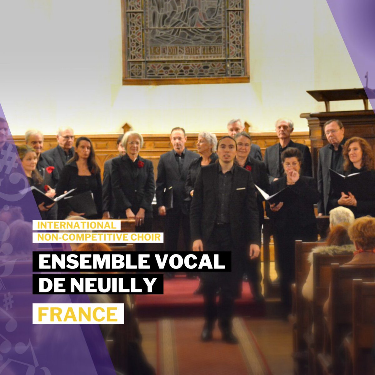 We are happy to introduce our International Non-Competitive choirs of CICF 2023! Ensemble Vocal de Neuilly from France!

Check out their full schedule of performances at corkchoral.ie/festival_choir…
