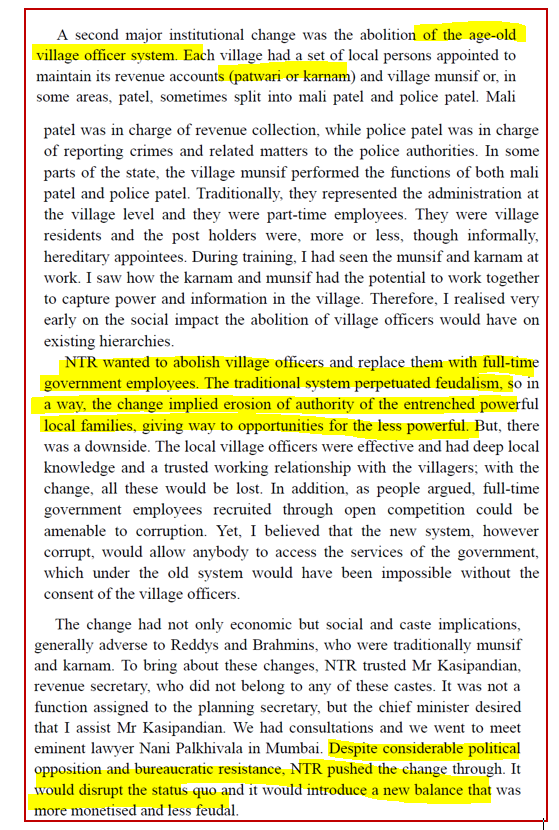 In his autobiography, former @RBI Governor YV Reddy appreciates NTR's ...