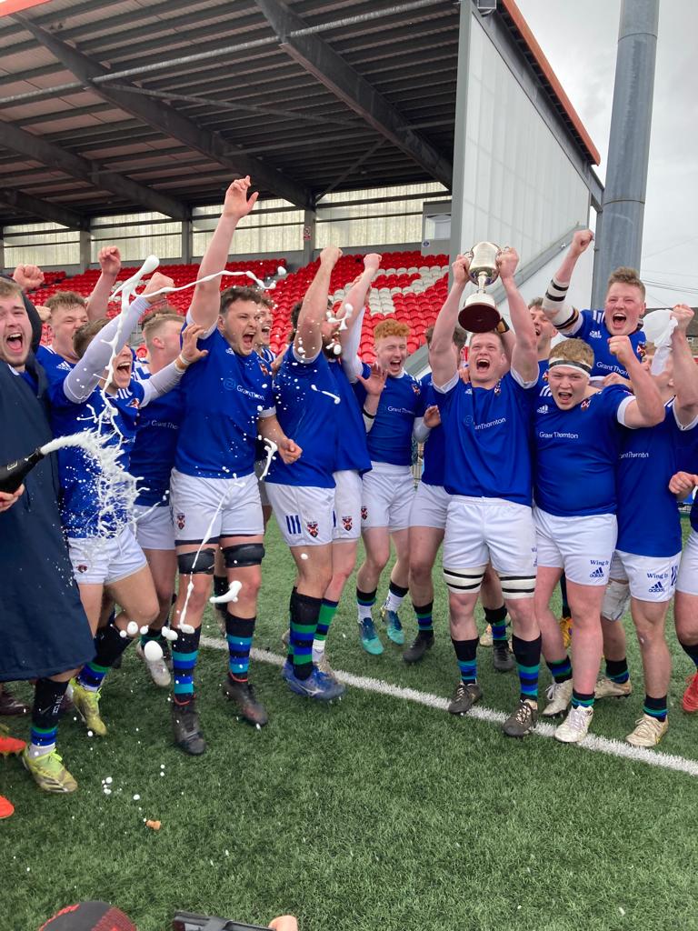 qubrfc's tweet photo. 🏆PROMOTED🏆

1B here we come ! 

Been a long run but we did it - so proud of all players , management and all involved in QUBRFC. https://t.co/ONr4rtN84O