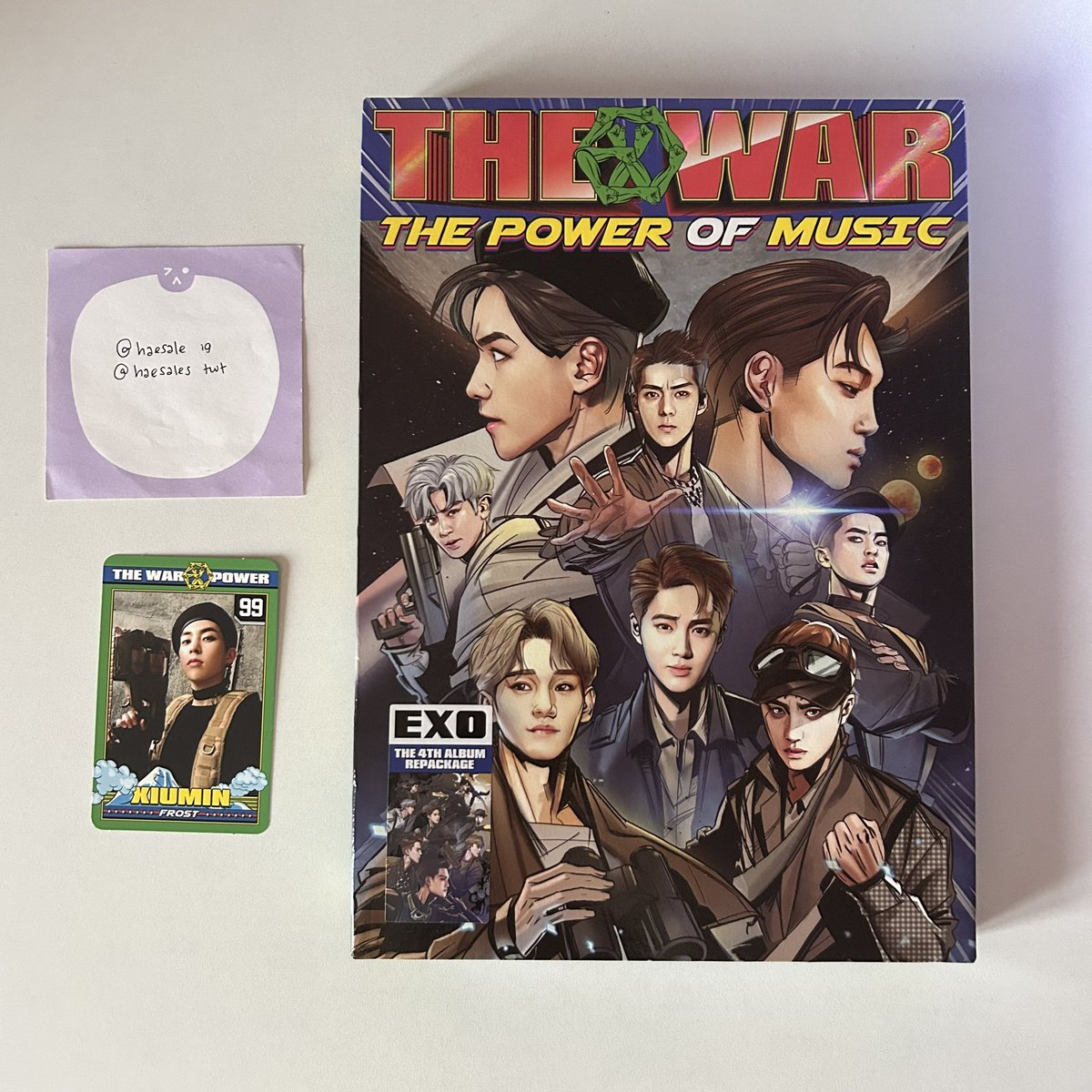 haesales's tweet photo. wts selling exo album + photocards + comic page power, love me right lmr romantic universe, xiumin, baekhyun 5th anniversary

each $20 shipped

→ usa only
→ not responsible once shipped

dm if interested

@exotradeusa @exotradekpop @exoselltradeusa @sm_trades https://t.co/UZ9YpeiAQm