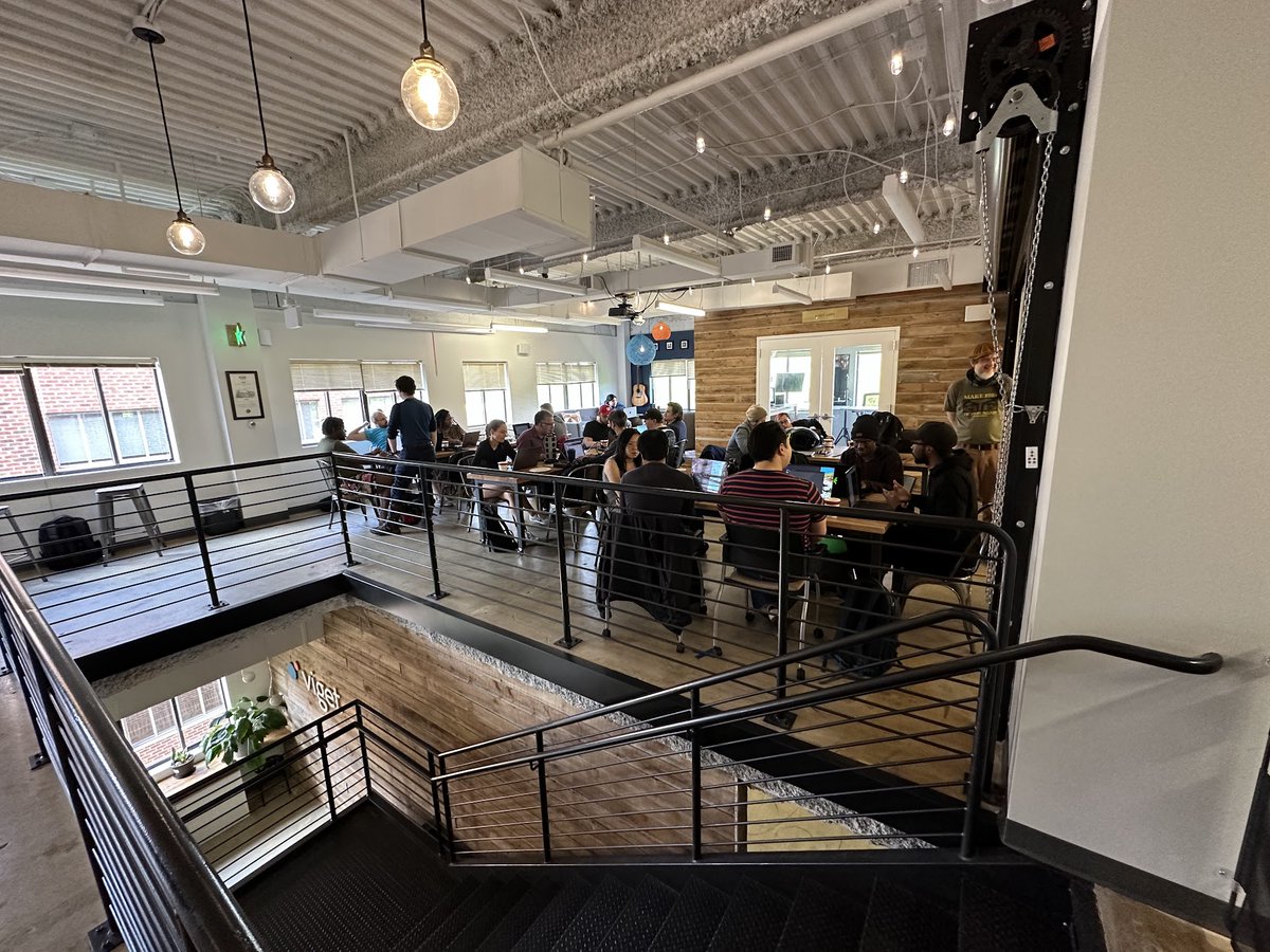 viget's tweet photo. Thanks to everyone who came out for the NOVA Code &amp; Coffee meetup this morning at Viget HQ. Great energy and discussions about emerging tech and trends. Looking forward to the next one! https://t.co/ie6W6pCJ88