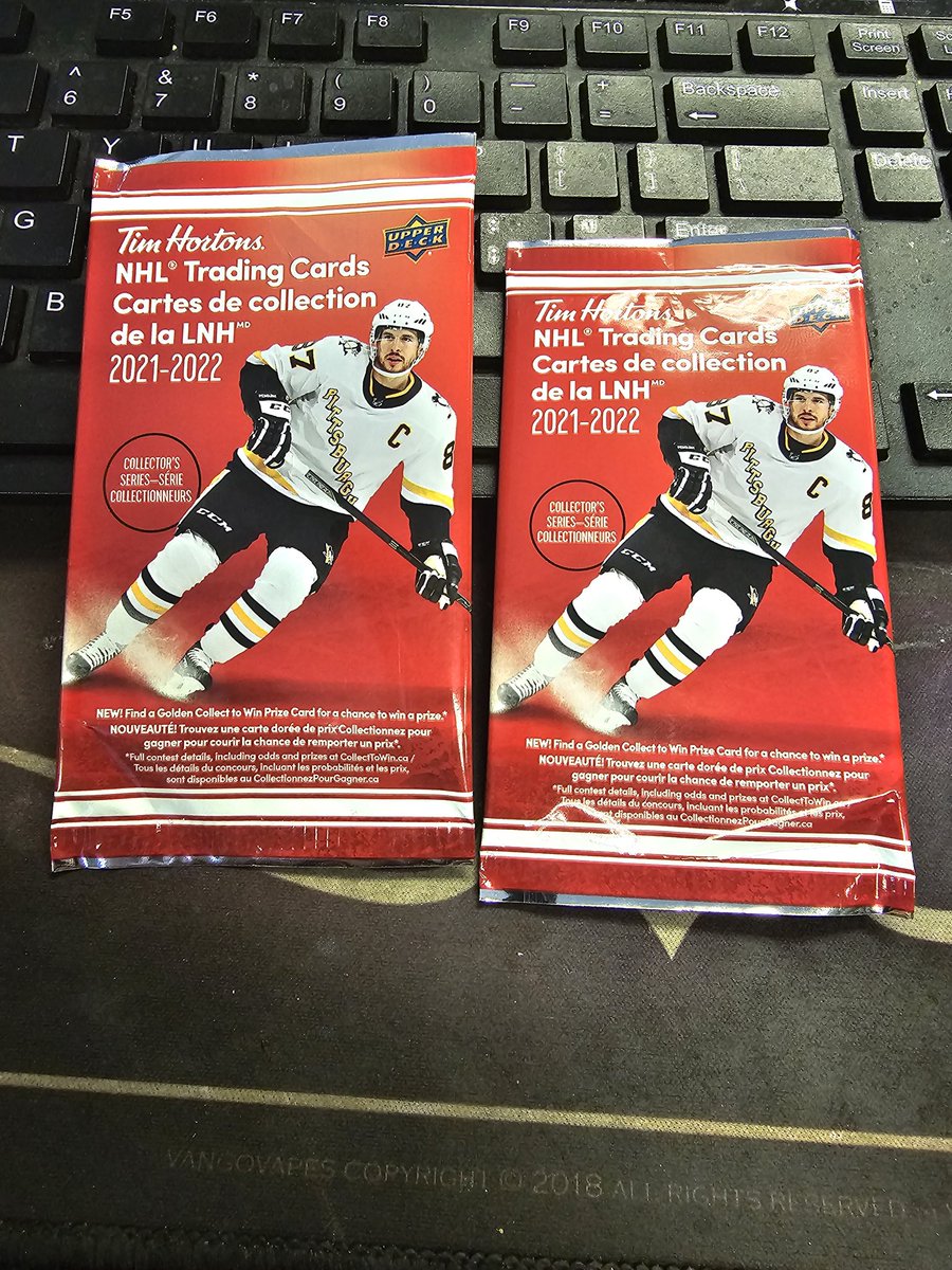 Went to <a href="/TimHortons/">Tim Hortons</a> today to grab a coffee and decided to pick up two packs of their "legends cards" ummm Quinn Hughes?? Then I realized the restaurant was charging people for old cards not telling them. They're cheap but it's the principle.....#dishonesty #notalegend #ummmm