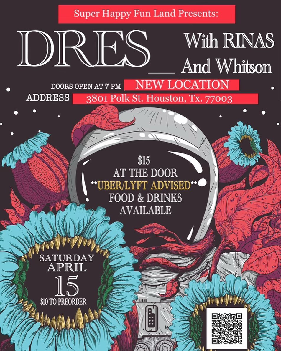 Looking forward to tonite's show @Superhappyfunland  we look forward to seeing you there!!! #live #music #indiemusic #indierock #indie #rock #alternative #band #PlayingNow #Houston #thfc #TTID ##COYS #THFC