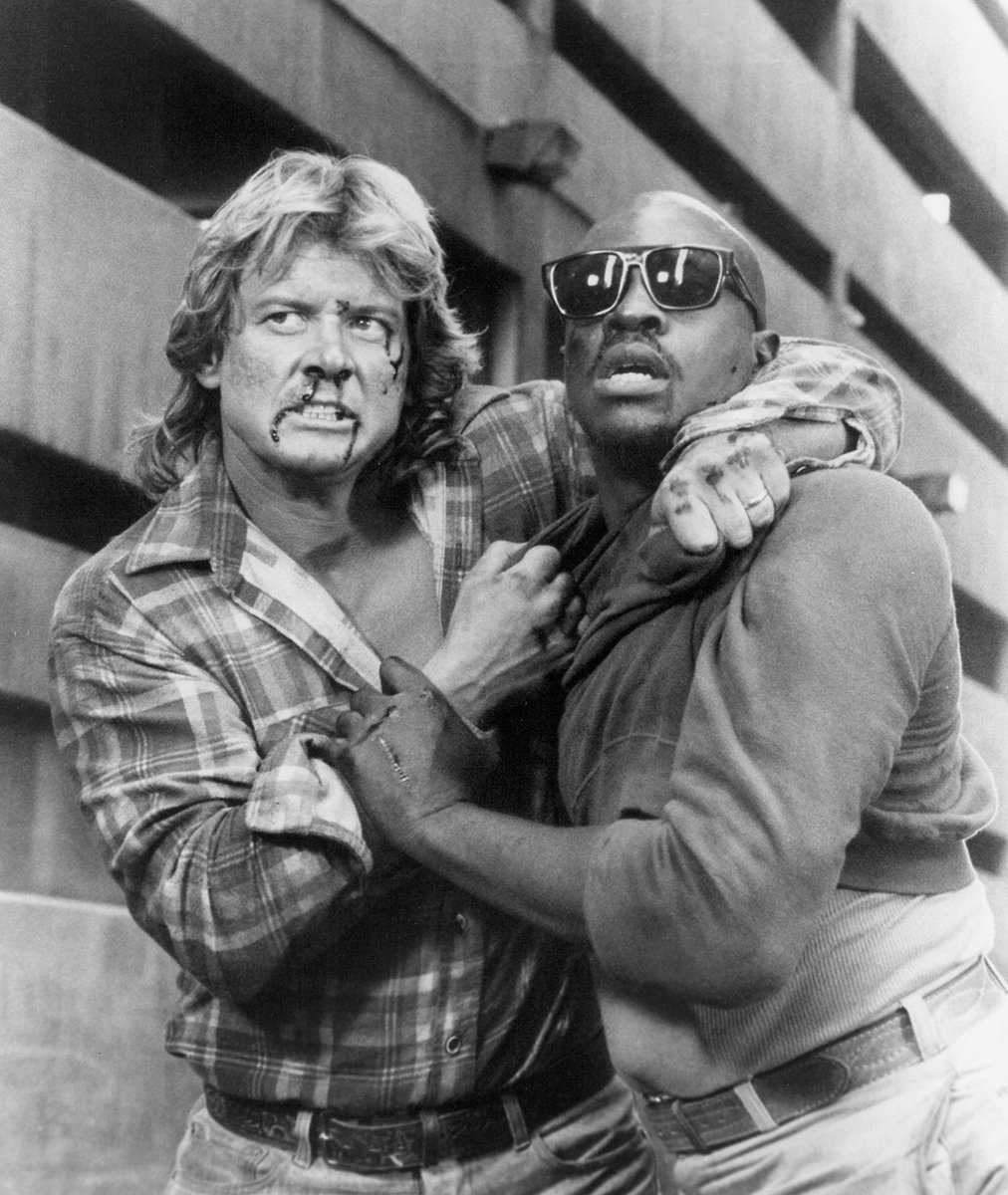 ultrakillblast's tweet photo. Roddy Piper &amp; Keith David in THEY LIVE https://t.co/HC6Ue5hRJf