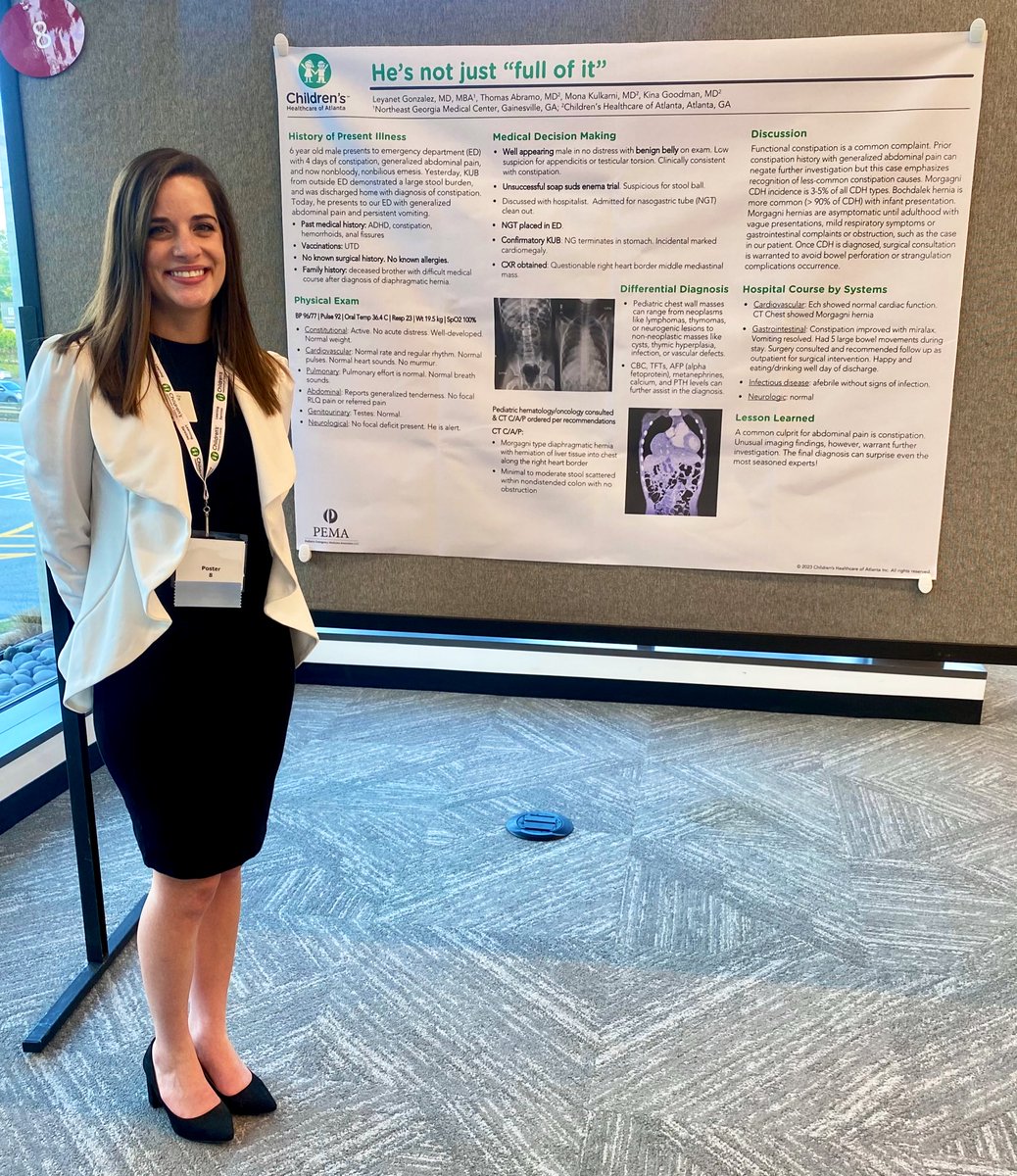 He’s not just “full of it” 

A case where the initial differential of functional constipation takes a sharp *upwards* turn presented by our very own Dr. Leyanet Gonzalez! We’re so proud! 

📍New Horizons in Pediatrics Conference 2023