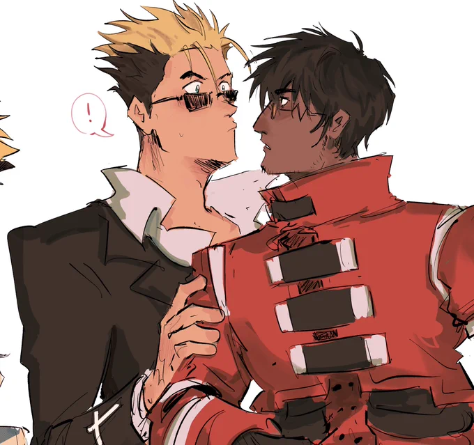 it was just going to be a vashwood clothes swap but then i accidentally au'd it… 