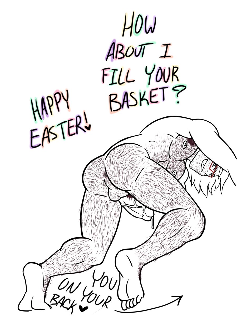 satyr_b8n's tweet photo. Lie down, hold up your legs, and let Cocky Ryan fill you up with your Easter gifts. He takes after his dad, so you know he won’t stop till you’ve given him a whole litter 🐇🐇🐇🐇 #InfinityTrain #ryanakagi #nsfw #InfinityTrainBook4 https://t.co/s4GunbLkY1