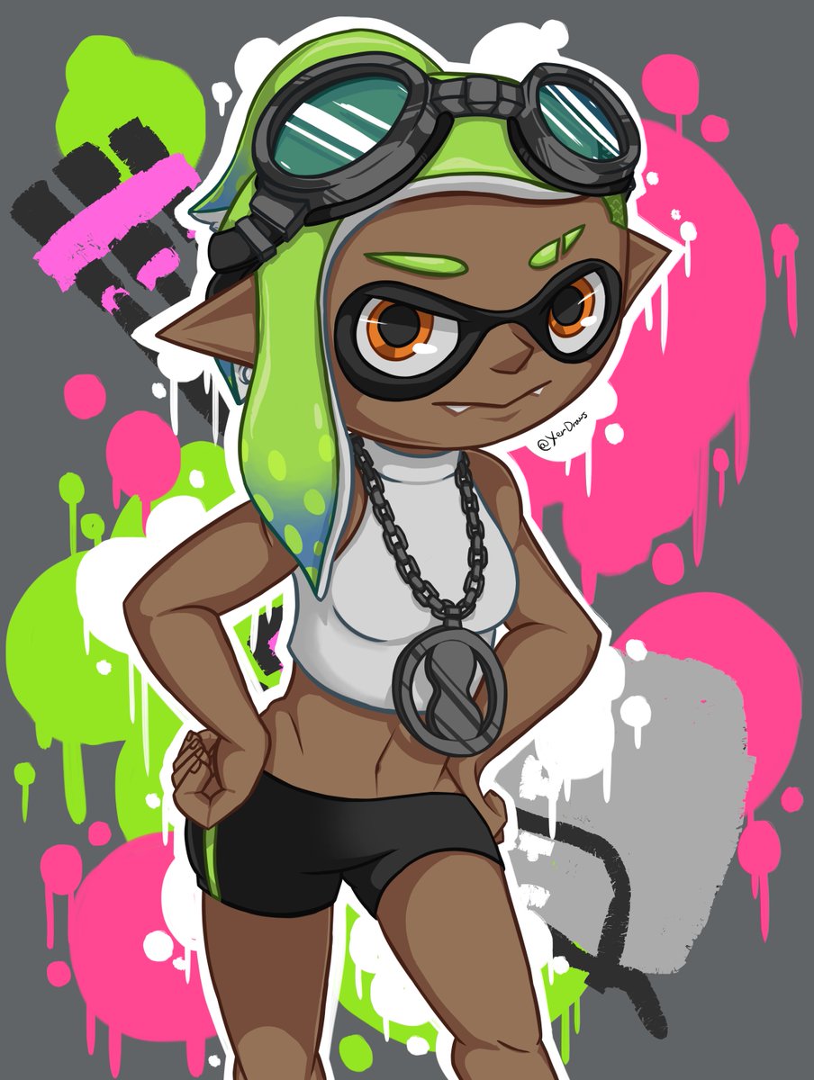 XerDraws's tweet photo. Squid in a game, or something like that
#Splatoon https://t.co/oNMXoa6JFp