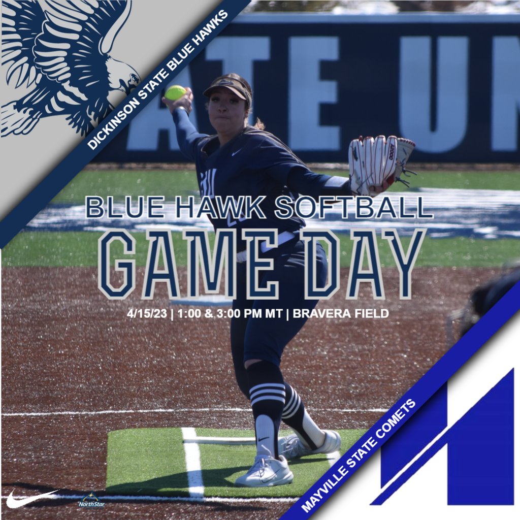 dsubluehawks's tweet photo. 🥎Blue Hawk Softball Gameday🥎

@BlueHawkSB is set for a Saturday double-header against Mayville State

📊 https://t.co/fGa3T2h06y - Game 1
📺 https://t.co/vnW2CZX4Gy - Game 1

📊 https://t.co/NqtDHvsAjE - Game 2
📺 https://t.co/yq8QyPFmXL - Game 2

#HawksAreUp x #BlueHawkSB https://t.co/KvlToWoyXz
